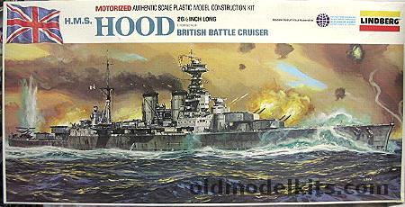 Lindberg 1/400 HMS Hood - -Motorized British Battlecruiser, 763M plastic model kit